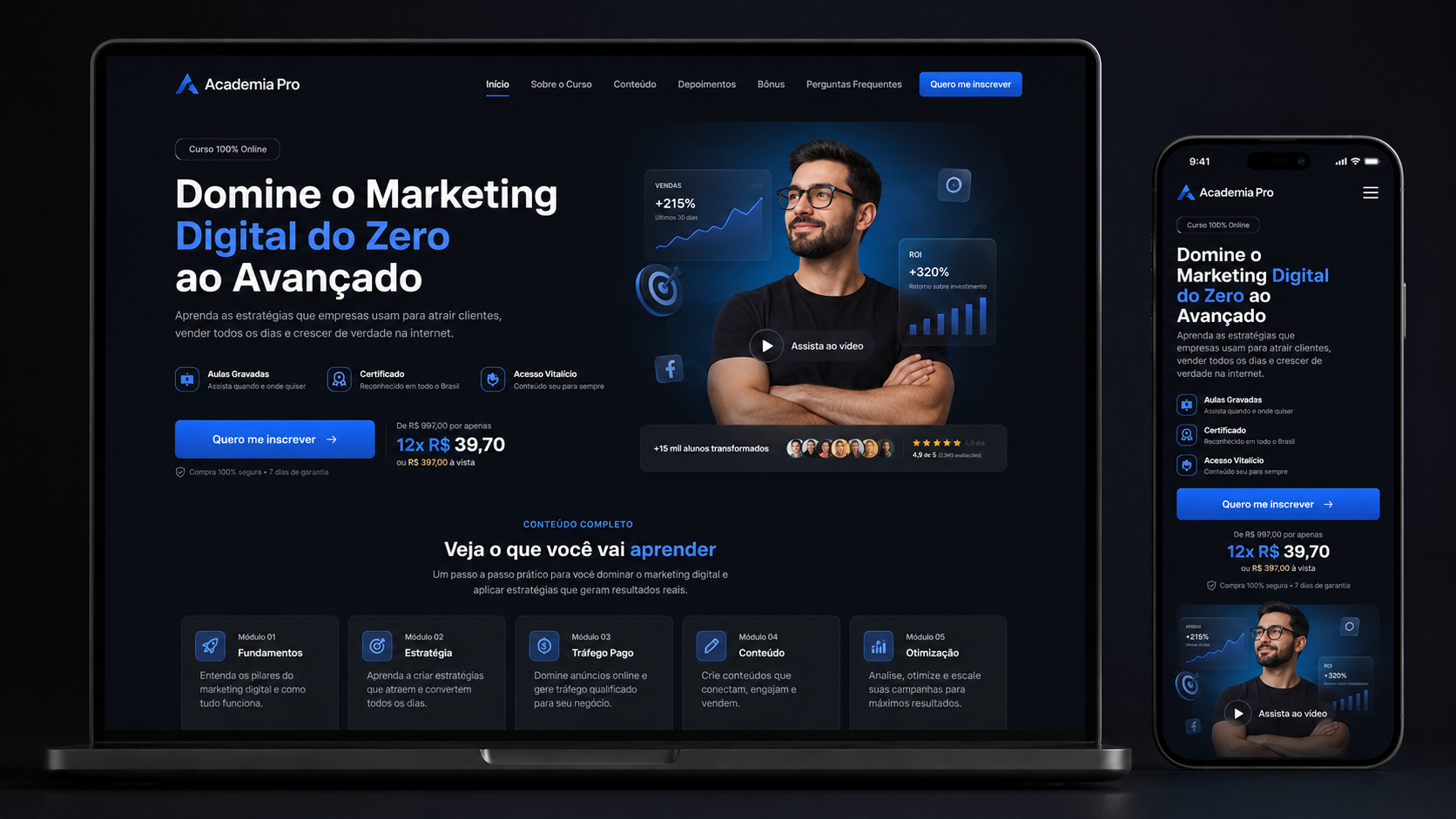 Landing Page de venda